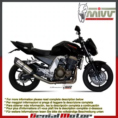 Mivv Exhaust Muffler Suono Stainless Steel For Kawasaki Z 750 2004 > 2006 • $410.72